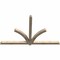 Ekena Millwork Redmond Rough Sawn Timber Gable Bracket, Douglas Fir, 96"W x 60"H x 4"D x 4"F, 15/12 Pitch GBW096X60X0404RED00RDF - alternate 3
